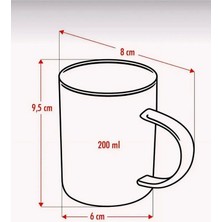3 Lü Borosilikat Isıya Dayanıklı Cam Bardak 200 ml