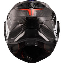 Ls2 Advant x Karbon Future Beyaz-Mavi-Kırmızı Kask