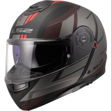 Ls2 Strobe 2 Code Mat Siyah-Gri Kask Yüksek Performanslı KPA Malzeme ile Konforlu Beden M