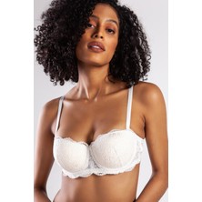 G.colors Push Up Strapless Bra, Ekru Konforlu ve Şık Sütyen