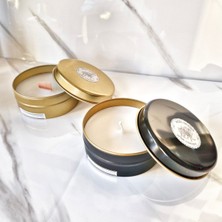 Lux Home 2 Li Set Teneke KUTU%100 Doğal Soya Wax Mum