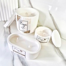 Lux Home 3 Lü Set %100 Doğal Soya Wax Mum , Kavanoz Mum