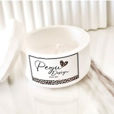 Lux Home %100 Doğal Soya Wax Mum , Kapaklı Minimal Kavanoz Mum