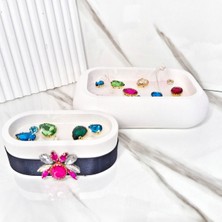 2 Li Set Arı Figürlü Kristal Taşlı Özel Tasarım %100 Doğal Soya Wax Mum