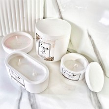 Lux Home 4 Lü Set %100 Doğal Soya Wax Mum , Kavanoz Mum