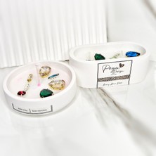 2 Li Kristal Taşlı Özel Tasarım %100 Doğal Soya Wax Mum
