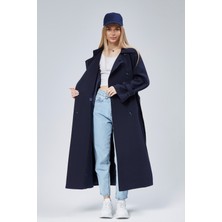 Bolivente Kadın Oversize Kuşaklı Trençkot