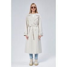 Bolivente Kadın Oversize Astarlı Trençkot