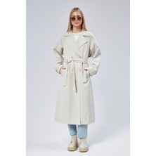 Bolivente Kadın Oversize Astarlı Trençkot