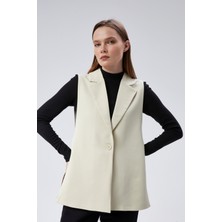 Kadın Taş Regular Astarlı Dokuma Yelek