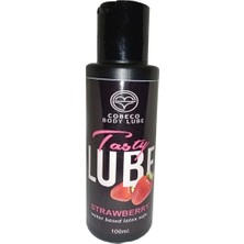 Cobeco Body Lube With Strawberry Water Based - Tasty Lube Latex Safe 100 ml Cxnt - Latex - Kondom Uyumlu Su Bazlı Anàl Kàydırıcı Vajìnal Kàyganlàştırıcı Çikoolata Aromalı Lubrikant Jel