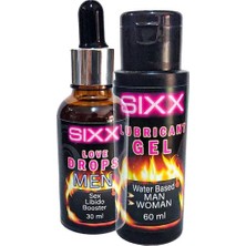 Sixx Erkeklere Lubrikant Jel 60 ml ve Erkeklere Özel Damla