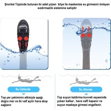 UmoTech Tam Yüz 180° Panoramik Şnorkel Dalış Maskesi –kamera Montajlı, Buğu Önleyici Fullface Şnorkel