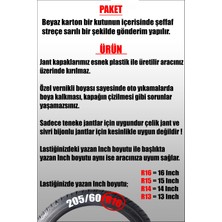 Volkswagen Caddy Touran 14" Inç Uyumlu 4 Adet 1 Takım Gri Kırılmaz Jant Kapağı