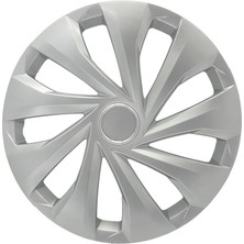 Peugeot Partner Expert 14" Inç Uyumlu 4 Adet 1 Takım Gri Kırılmaz Jant Kapağı