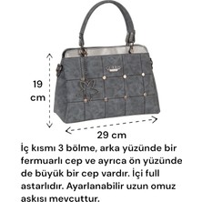 4 Bölmeli  Kadın Omuz ve Kol Çantası Ayarlanabilir Omuz Askılı Günlük Hediyelik