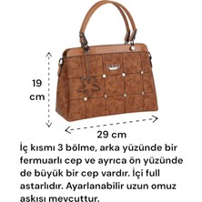 4 Bölmeli  Kadın Omuz ve Kol Çantası Ayarlanabilir Omuz Askılı Günlük Hediyelik
