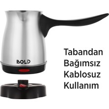 Pazaraza Bold Elektrikli Cezve Türk Kahve Makinesi Kablosuz Kullanım