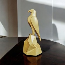 Şahin Biblo Heykel 3D Baskı Masa Üstü Dekor Dekoratif Ev Aksesuarı 15x7x6.5 cm