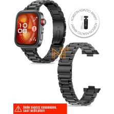 Huawei Fit 4 Pro / Fit 4 Uyumlu Paslanmaz Çelik Baklalı Metal Kordon