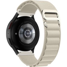 Samsung Galaxy Watch Fe / 4 / 5 / 5 Pro / 6 / 7 40 42 44 46MM Ayarlanabilir Metal Toka Kumaş Kordon