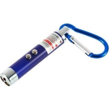 Kırmızı Beyaz Işıklı Çok Fonksiyonlu LED Lazer Anahtarlık Kedi Köpek Oyuncağı