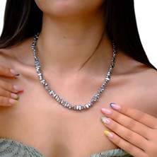 Mia Lia Design Ferra - Hematit Doğal Taş Kolye