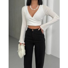 Siyah Gabardin Pantolon