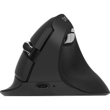 Delux Teknofaji Ergonomik Kablosuz Dikey Fare Delux Mini Şarj Edilebilir Sessiz Tıklamalı Küçük El Kullanıcıları Için