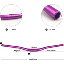 Wake Alüminyum Mor 31.8 780MM Riser Mtb Gidon