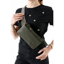 Unisex Bel Çantası Free Bag Paraşüt Kumaş Hafif Yağmur Geçirmez Kumaş Çok Cepli Body Bag 23*12 cm