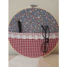 Kasnakta Nostalji-El Yapımı/ Kumaş 27 cm Kasnak