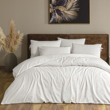 Linens Premium Hemlin Nevresim Takımı Çift Kişilik Beyaz