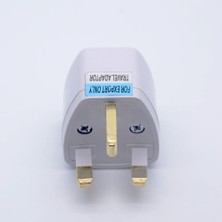 Derwell Type-G Plug Adapter Uk Converter Plug Adaptor Seyahat Ac Güç Şarj Adaptörü Dönüştürücü Priz Adaptör Aparat Dönüştürücü