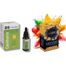 Gizmur Store Caas Cantharis D9 Kadınlara Özel Istek Damla + Prezervatif Meyve Aromalı Kondom 10 Adet