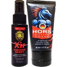 Xir 3xeffect Cream 50 ml + Hors Active Cream 50 ml / Erkek Özel Yer Zaman Katılık ve Ebat Krem Seti