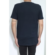 Santa Fistan Store Erkek Düz Spor Kesim Rahat Kalıp Bisiklet Yaka T-Shirt