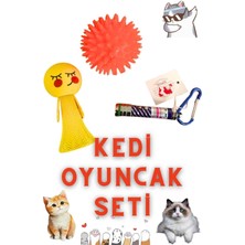 Işıklı Top ve Zıp Zıp Kedi Oyuncağı Seti, Eğlenceli ve Renkli Tasarım