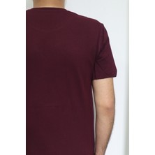 Santa Fistan Store Erkek Düz Spor Kesim Normal Kalıp Bisiklet Yaka T-Shirt