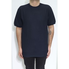 Santa Fistan Store Erkek Düz Spor Kesim Normal Kalıp Bisiklet Yaka T-Shirt