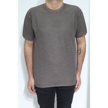 Santa Fistan Store Erkek Düz Spor Kesim Normal Kalıp Bisiklet Yaka T-Shirt