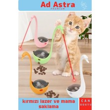 Şık Kuğu Şeklinde Renkli Mama Saklama ve Oyuncak Seti