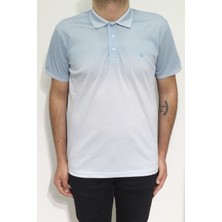 Santa Fistan Store Erkek Dijital Baskılı Desenli Klasik Kesim Rahat Kalıp Cepsiz Polo Yaka T-Shirt