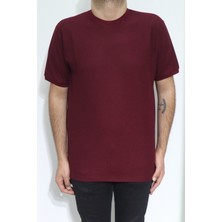 Santa Fistan Store Erkek Düz Spor Kesim Normal Kalıp Bisiklet Yaka T-Shirt