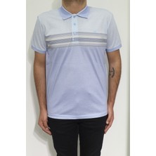 Santa Fistan Store Erkek Dijital Baskılı Desenli Klasik Kesim Rahat Kalıp Cepsiz Polo Yaka T-Shirt