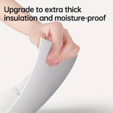 Büro Ev Ofis Yazlık Dekoru Için 30X30CM Beyaz Mermer Tip Plastik Duvar Sticker