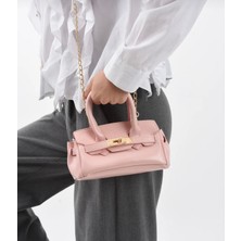 Lisbond Ariel Model Toz Pembe Kadın El ve Omuz Çantası Hediye Paketi Şeklinde Gönderilir