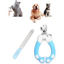 Mavi Evcil Hayvan Tırnak Makası Seti, Pratik ve Güvenli Törpü Makas