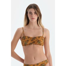 Multicolor Straplez Bikini Üst