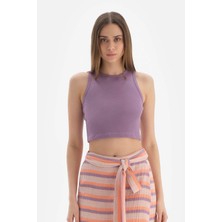Lila Ribanalı Crop